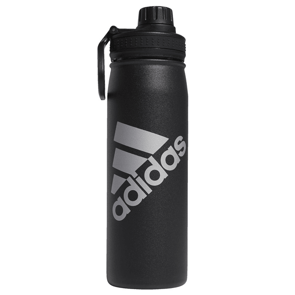 adidas Steel Metal 20oz Water Bottle (Black) | SoccerWearhouse