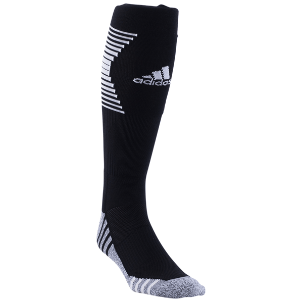 adidas Team Speed 3 Over-The-Calf Sock (Black/White) | SoccerWearhouse