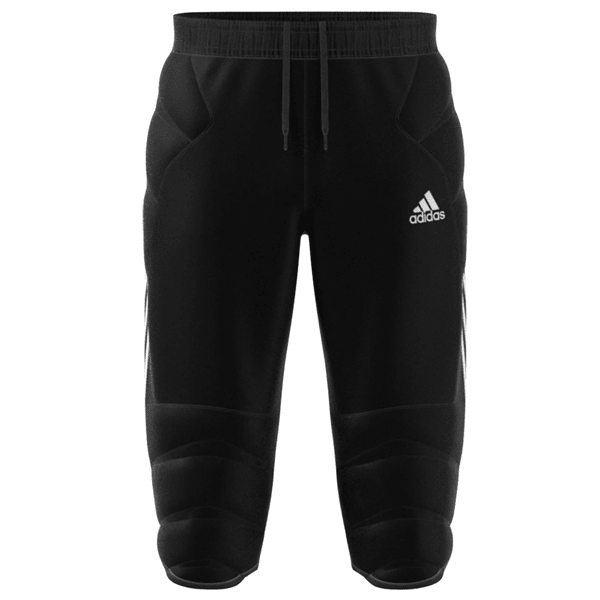 adidas Tierro Goalkeeper 3/4 Pant (Black/White) | SoccerWearhouse
