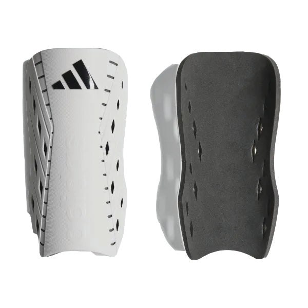 adidas Tiro Club Soccer Shin Guard (White/Black) | SoccerWearhouse