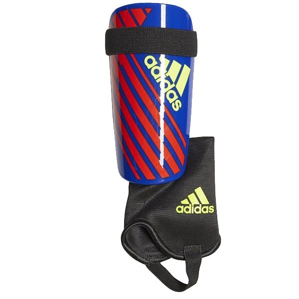 Adidas X Club Shin Guard (Bold Blue/Active Red) | SoccerWearhouse