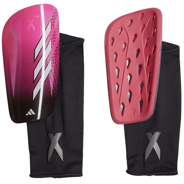 adidas X League Shin Guard (Team Shock Pink/Black) | SoccerWearhouse