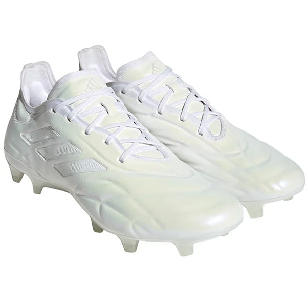 adidas Copa Pure.1 FG Soccer Cleats (Pearlized White/Metallic