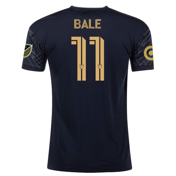 Adidas LAFC Authentic Gareth Bale Home Jersey w/ MLS + Target Patches 22/23 (Black/Gold) Size M