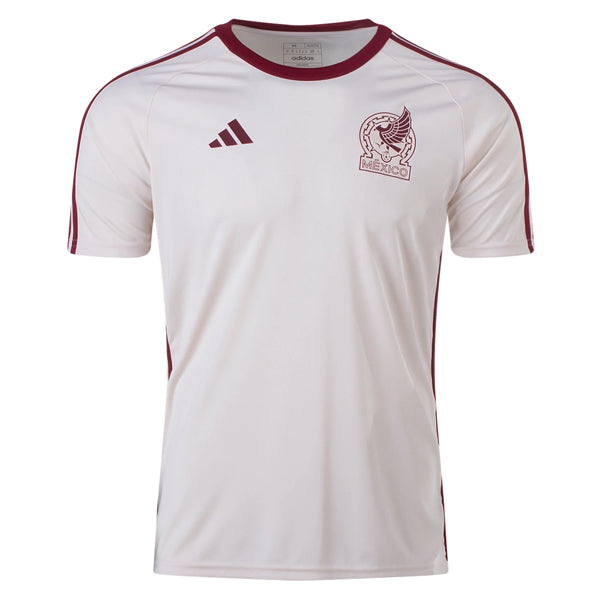 Adidas Mexico Away Fan Jersey 22 23 (wonder White Burgundy) - Soccer 