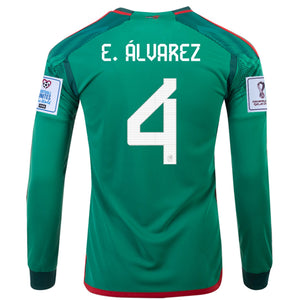 Mexico 2022/23 Home E. Alvarez #4 Jersey Name Set