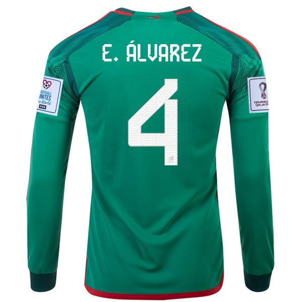  E. Alvarez #4 Mexico Home Men's World Cup Soccer Jersey 22/23  (as1, Alpha, s, Regular, Regular, Small) Green, Red : Clothing, Shoes &  Jewelry