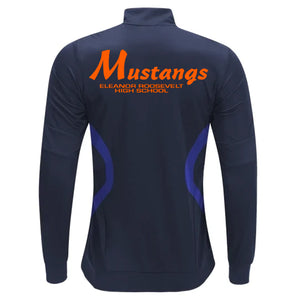adidas Roosevelt Mustangs Tiro 19 Jacket (Navy/Orange) | Soccer Wearhouse