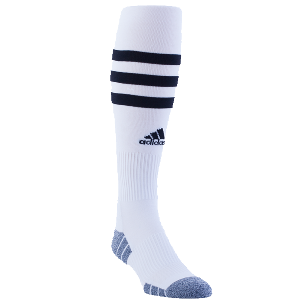 Image of adidas 3 Stripe Hoop Sock (White/Black)