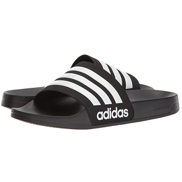 adidas Adilette Shower Sandals (Black/White) - Soccer Wearhouse
