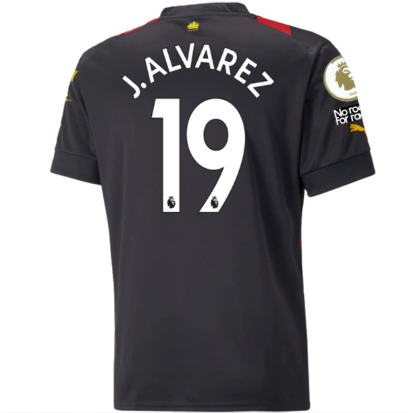 Puma Manchester City Julian Alvarez Home Jersey w/ Champions League Pa -  Soccer Wearhouse