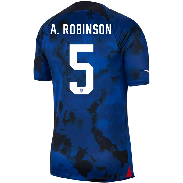 Nike Estados Unidos Antonee Robinson Authentic Match Away Jersey 22/23 (Azul brillante/Blanco) 