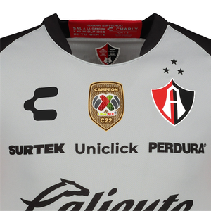 Charly Atlas Away Jersey w Liga MX Champion Patch 22 23 Grey Soccer Wearhouse