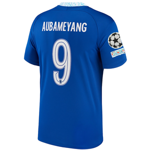 Nike Chelsea Pierre-Emerick Aubameyang Home Jersey w/ Champions League + Club World Cup Patches 22/23 (Rush Blue)