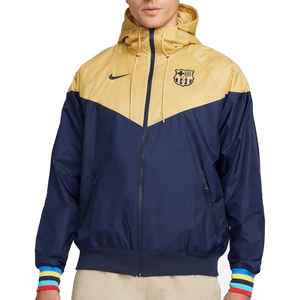 Nike Barcelona Windrunner Full Zip Hooded Jacket (Club Gold/Obsidian)