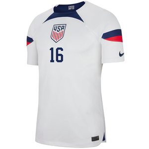 Nike United States Authentic Match George Bello Home Jersey 22/23 (White/Loyal Blue)