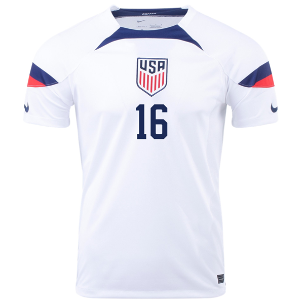 Nike Estados Unidos George Bello Home Jersey 22/23 (Blanco/Azul)
