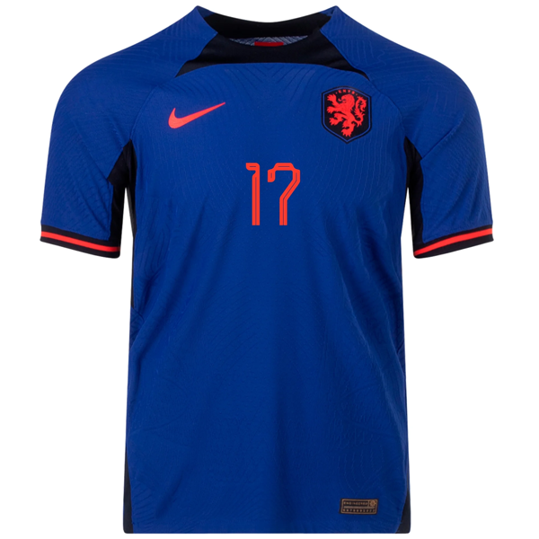 Nike Holanda Daley Blind Match Authentic Away Jersey 22 23 Deep