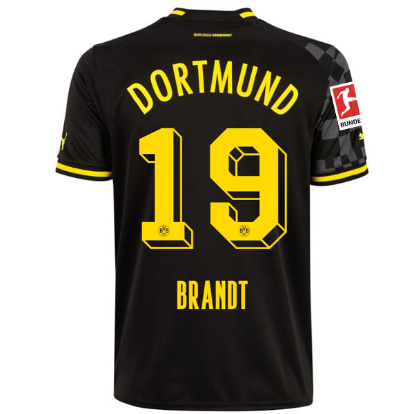 Puma Borussia Dortmund Julian Brandt Away Jersey w Bundesliga