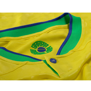 Nike Brazil Lucas Paqueta Away Jersey 22/23 w/ World Cup 2022 Patches (Paramount Blue/Green Spark) Size M