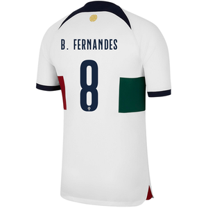 Nike Portugal Bruno Fernandes Away Jersey 22/23 (Sail/Obsidian)