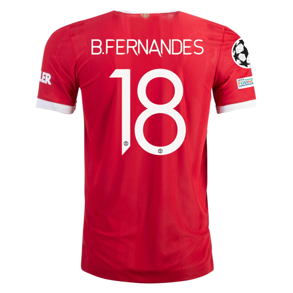 adidas Authentic Manchester United Bruno Fernandes Home Jersey w