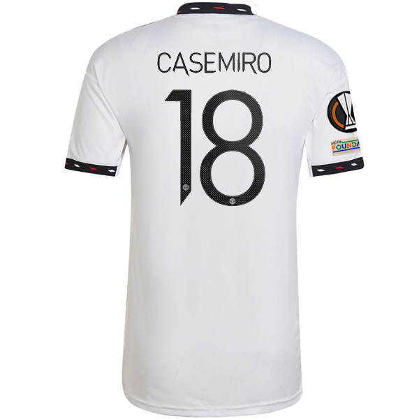 adidas Manchester United Casemiro Third Jersey w/ Europa League Patche -  Soccer Wearhouse