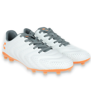 Charly Encore Firm Ground Soccer Cleats (White/Orange)