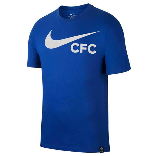 Nike Chelsea Swoosh T Shirt Rush Blue Size S