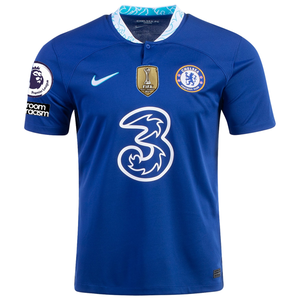 Nike Chelsea Reece James Home Jersey w/ EPL + Club World Cup Patches 22/23 (Rush Blue)