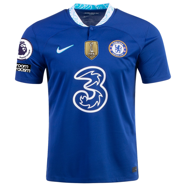 Nike Chelsea Armando Broja Home Jersey w/ EPL + Club World Cup Patches ...