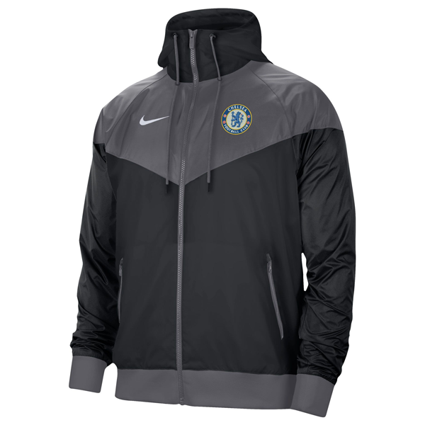 Nike Chelsea Windrunner Jacket 22/23 (Black/Grey) - Soccer Wearhouse