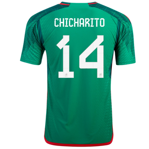 adidas Mexico Authentic Chicharito Home Jersey 22/23 (Vivid Green)