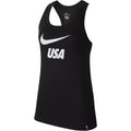 Camiseta sin mangas Nike USA para mujer (negro/blanco)