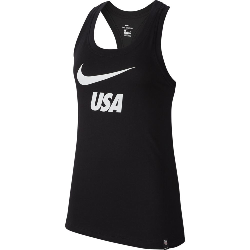 Nike Women's USA Tank Top (Black/White) | Soccer Wearhouse