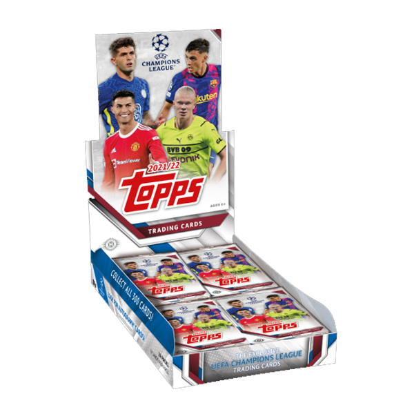 Topps Champions League Trading Cards Hobby Box (24 Packs) - Soccer