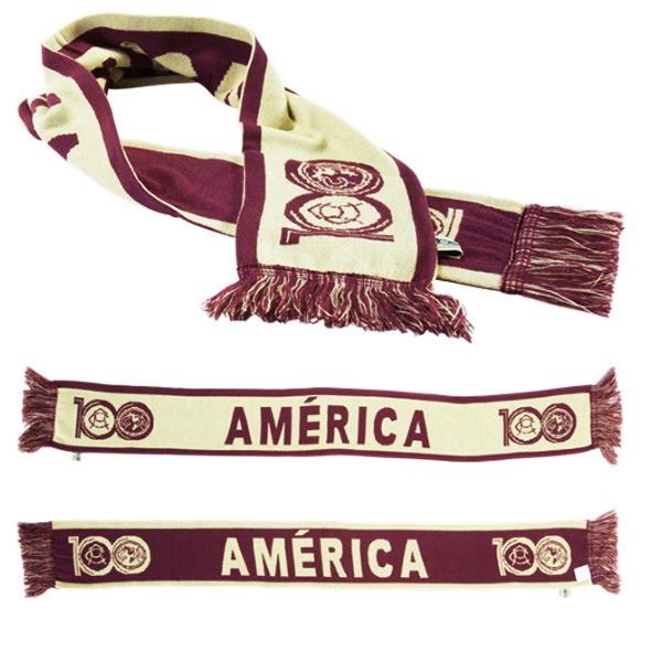 Club America Centenario Scarf (Maroon/Gold) | Soccer Wearhouse