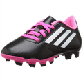 Botas de fútbol adidas Jr. Conquisto FG (negro/rosa)