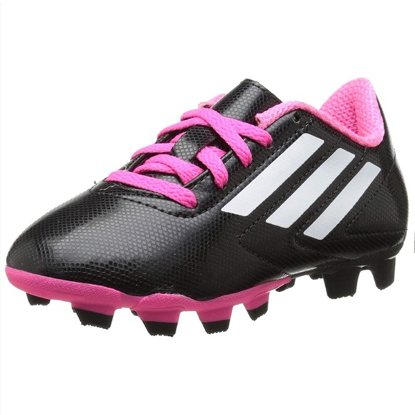 adidas Jr. Conquisto FG Soccer Cleats (Black/Pink)