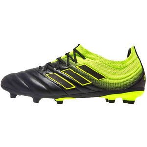 adidas Jr. Copa 19.1 FG Soccer Cleats (Black/Solar Yellow)