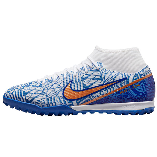 Nike Zoom CR7 Superfly Academy Turf (White/Metallic Copper-Concord) - Soccer Wearhouse