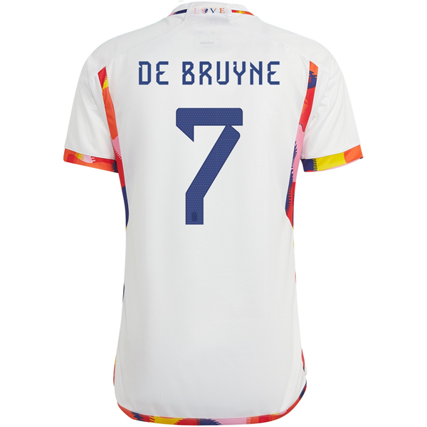 adidas Bélgica Kevin De Bruyne Away Jersey 22/23 (Blanco/Multi)