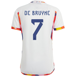 adidas Belgium Kevin De Bruyne Away Jersey 22/23 (White/Multi)
