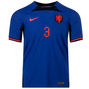 Nike Netherlands De Ligt Match Authentic Away Jersey 22/23 (Deep Royal/Habanero Red)