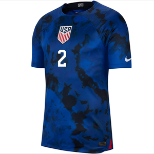 Nike United States Sergino Dest Authentic Match Away Jersey 22/23 (Bright Blue/White)