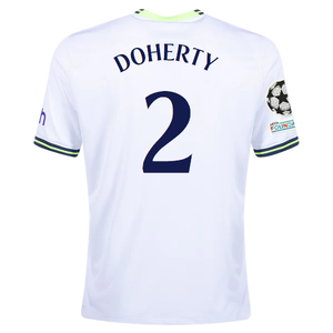 Nike Tottenham Matt Doherty Home Jersey w/ Champions League Patches 22/23 (White)