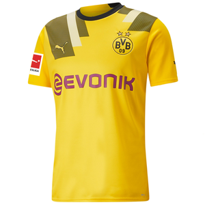 Puma Borussia Dortmund Marco Reus Cup Jersey w/ Bundesliga Patch 22/23 (Cyber Yellow/Black)