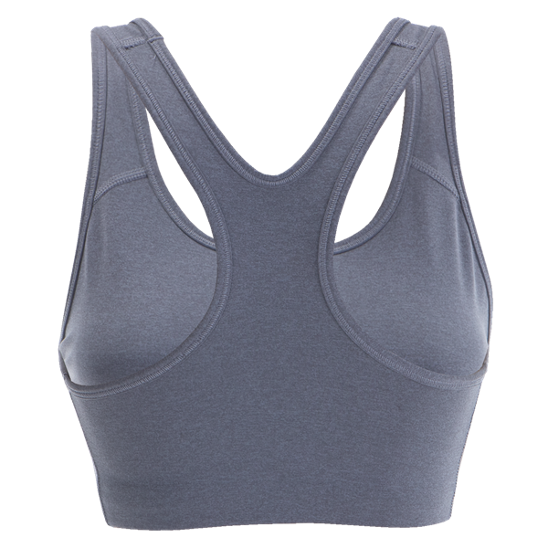 Nike Women s Pro Classic Swoosh Sports Bra Heather Grey Soccer Wearhouse