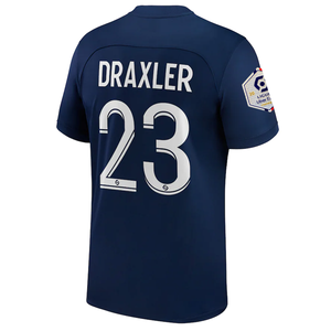 Nike Paris Saint-Germain  Julian Draxler Home Jersey w/ Ligue 1 Champion Patch 22/23 (Midnight Navy/White)