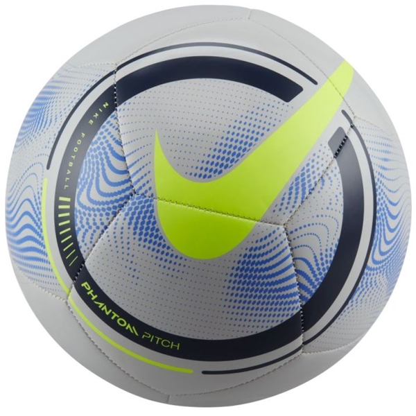 Nike Phantom Pitch Ball (Grey Fog/Sapphire) - Soccer Wearhouse